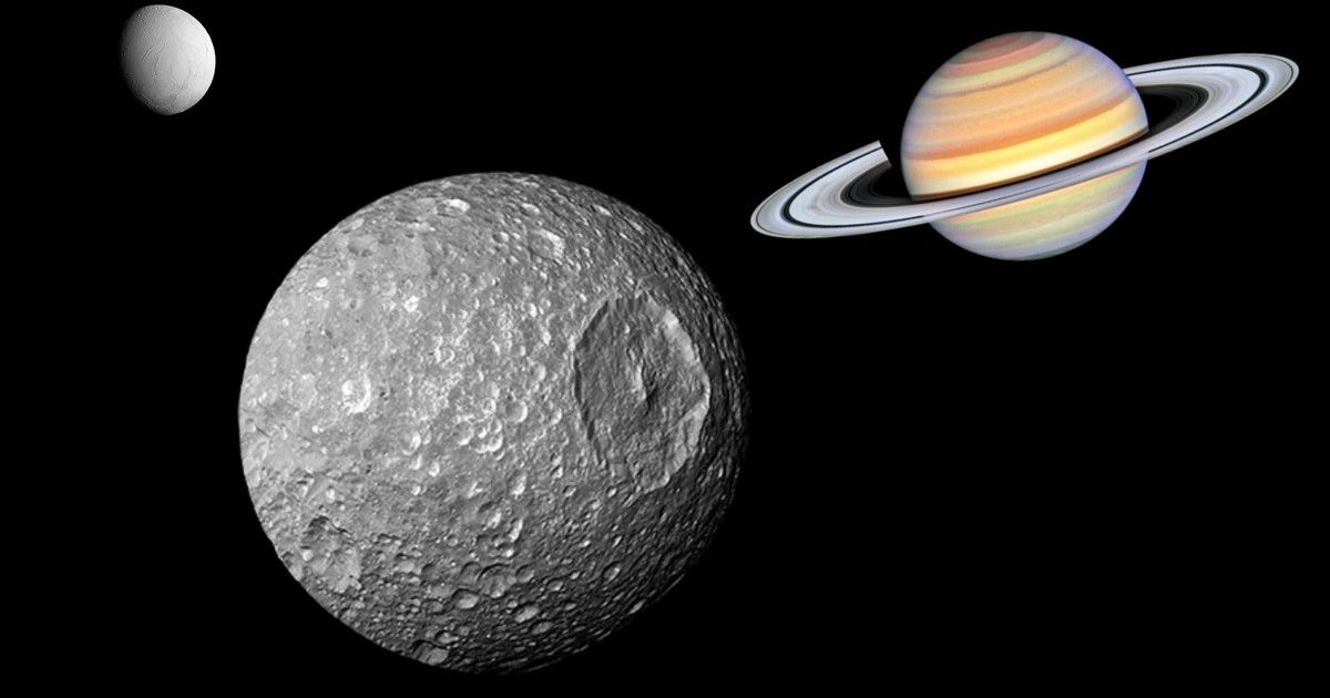 Mysterious Death Star-like Moon of Saturn, Mimas, May Harbor Life, New Study Reveals