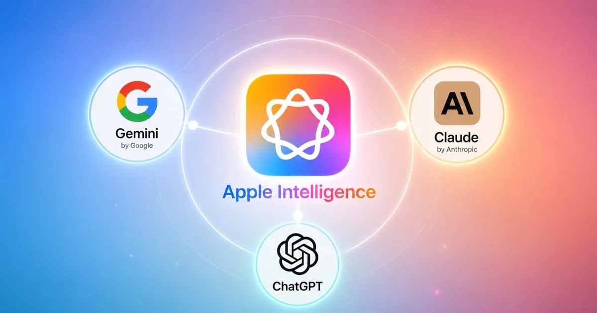 أبل تتجه لإتاحة جيميناي وكلود على آيفون في تحديث iOS 27