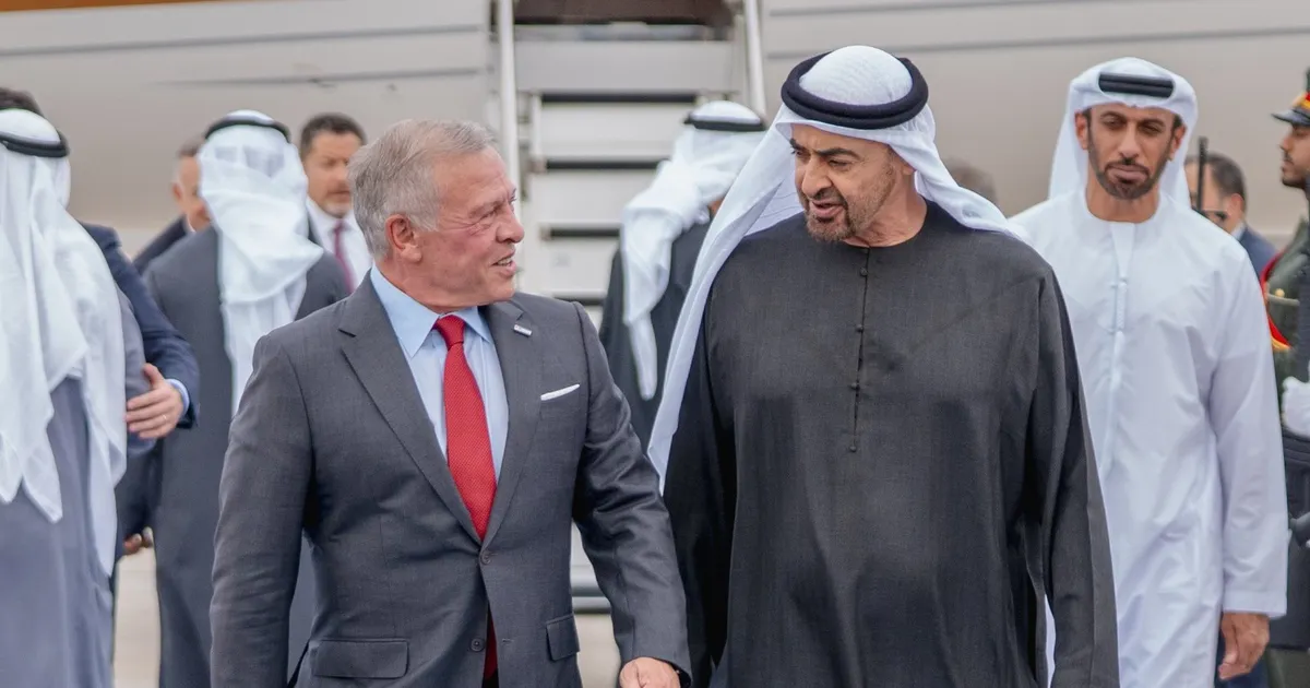الإمارات والأردن يؤكدان رفض أي توجه إسرائيلي لضم الضفة أو تهجير الفلسطينيين