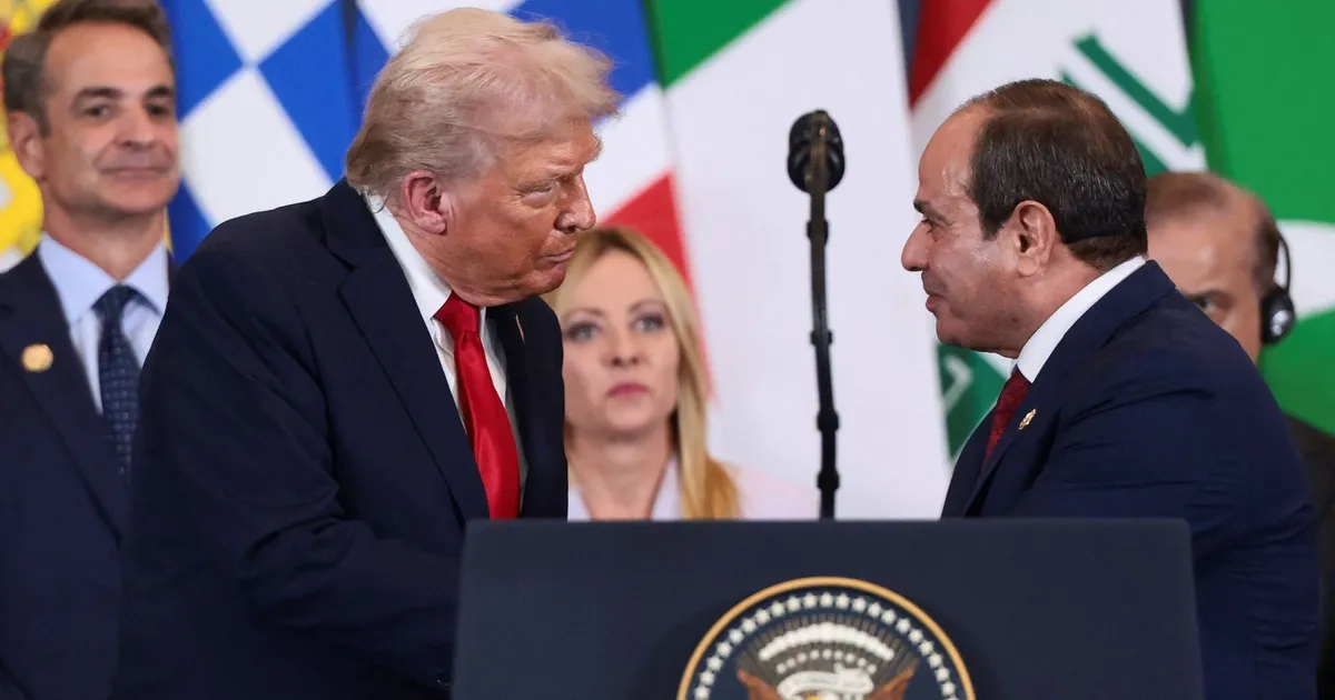 السيسي: للفلسطينيين الحق في تقرير المصير.. وسنعمل مع واشنطن على إعمار غزة