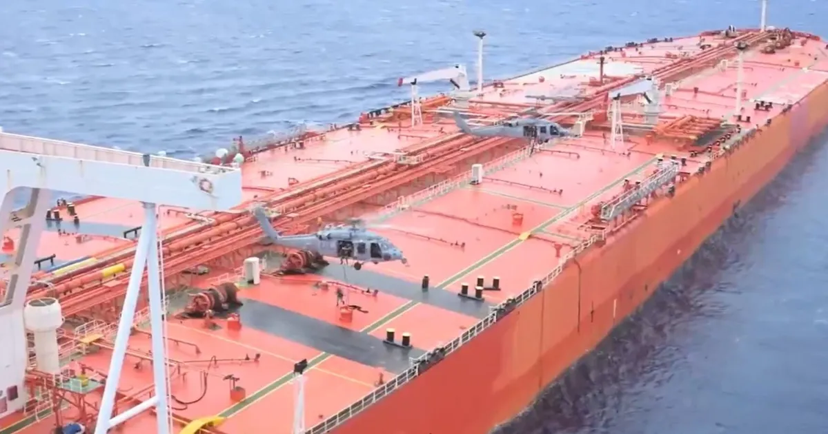 البنتاجون يعترض ناقلة مرتبطة بإيران في منطقة المحيطين الهندي والهادئ