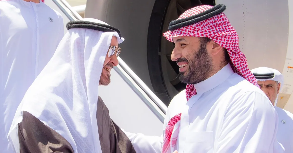 ولي العهد السعودي يستقبل الرئيس الإماراتي في الرياض