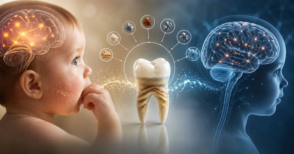 سجل دقيق في الأسنان اللبنية يرسم خريطة زمنية لتعرض الأطفال للمعادن