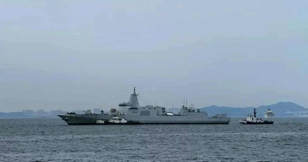 الصين تجري تجارب على مدمرتها العاشرة من طراز Type 055