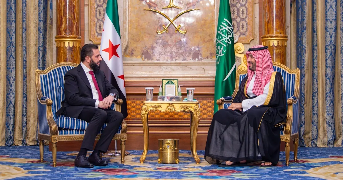 ولي العهد السعودي يلتقي الرئيس السوري