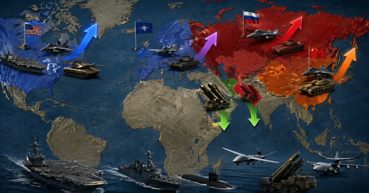 رغم تراجعه في أميركا.. الإنفاق العسكري يرتفع عالمياً بنسبة 2.9%