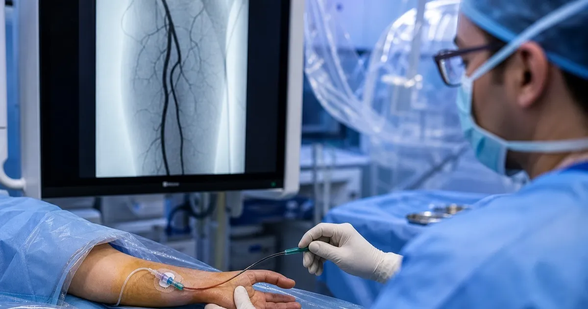 استخدام الشريان الكعبري في الرسغ يحقق نجاحاً لعلاج الشرايين الطرفية