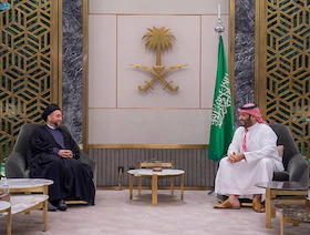 ولي العهد السعودي يبحث العلاقات السعودية العراقية مع زعيم "تيار الحكمة"