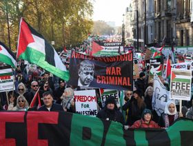 لندن.. مسيرة حاشدة تطالب بوقف دائم لإطلاق النار في غزة