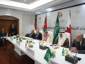 ملك الأردن يستقبل وفد اللجنة الوزارية العربية الإسلامية بشأن غزة