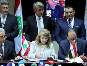 توقيع اتفاق لنقل 650 مليون متر مكعب من الغاز المصري إلى لبنان عبر سوريا