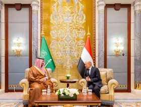 وزير الدفاع السعودي يبحث مع العليمي الوصول إلى حل سياسي شامل في اليمن