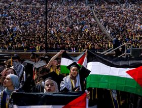 احتجاجات مؤيدة للفلسطينيين تعطل حفل تخرج بجامعة ميشيجان