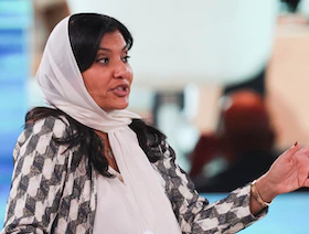 سفيرة السعودية بواشنطن: سياستنا تقوم على حل الدولتين ونسعى لشرق أوسط متكامل