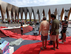 افتتاح مهرجان الجونة السينمائي في موعده رغم حريق بموقع الاحتفال