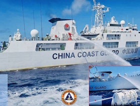 الفلبين تتهم الصين باعتراض زوارقها.. وواشنطن تلوح بـ"الدفاع المشترك"