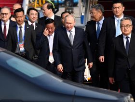 "شراكة بلا حدود".. بوتين يصل الصين للمشاركة في منتدى "الحزام والطريق"