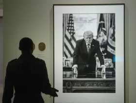 إزالة إشارة إجراءات العزل من صورة ترمب بمعرض "رؤساء أميركا"