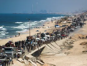 رحلة النزوح من غزة إلى الجنوب.. ست ساعات من المعاناة