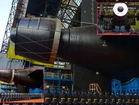 روسيا تطلق غواصة نووية جديدة تحمل أسلحة روبوتية تحت سطح البحر