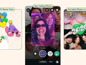 "واتساب" يطلق مزايا جديدة للاحتفال بالعام الجديد