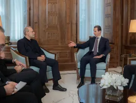لاريجاني للأسد: إيران مستعدة لتقديم شتى أنواع الدعم لسوريا