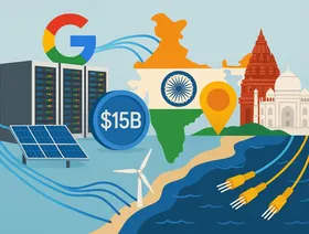 جوجل تضخ 15 مليار دولار لإنشاء مركز بيانات للذكاء الاصطناعي في الهند