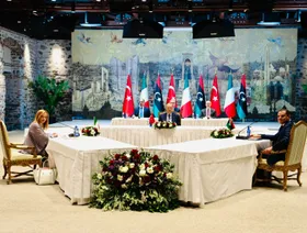 أردوغان وميلوني والدبيبة يبحثون ملف الهجرة ومجالات التعاون