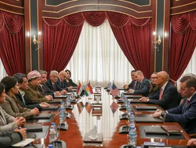 مسعود بارزاني يبحث مع توم باراك ومظلوم عبدي الأوضاع في سوريا