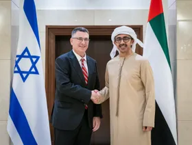 وزيرا خارجية الإمارات وإسرائيل يبحثان في أبوظبي الأزمة الإنسانية ووقف النار بغزة