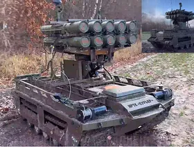 روسيا تنشر روبوت Courier "قاذف اللهب" على جبهة أوكرانيا