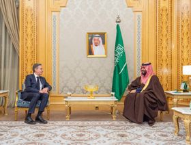 ولي العهد السعودي يلتقي وزير الخارجية الأميركي في الرياض