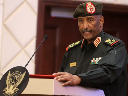 رئيس مجلس السيادة الانتقالي في السودان الفريق أول ركن عبد الفتاح البرهان، الخرطوم 15 ديسمبر 2022  - AFP