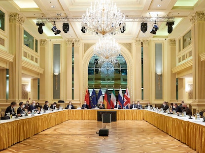 جانب من محادثات فيينا لإحياء الاتفاق النووي مع إيران، 4 يونيو 2021 - AFP