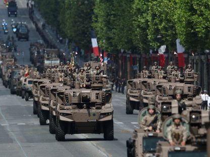 جانب من الحفل العسكري السنوي ليوم الباستيل في باريس، فرنسا. 14 يوليو 2025 - REUTERS