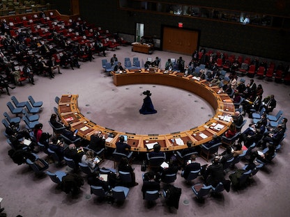 إحدى جلسات مجلس الأمن - 28 فبراير 2022 - REUTERS