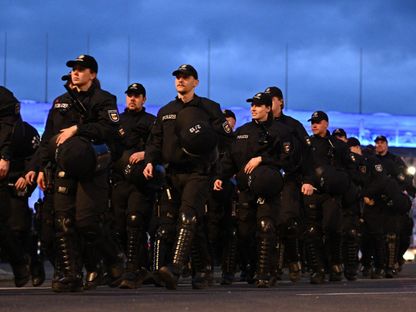 عناصر من الشرطة الألمانية. 12 أبريل 2024 - Reuters