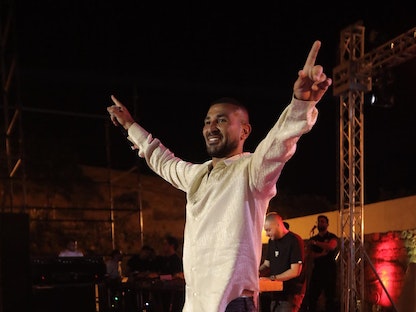 المطرب المصري أحمد سعد في حفل مدينة بنزرت في تونس، 1 يوليو 2023 - facebook/AhmedSaadOfficiial