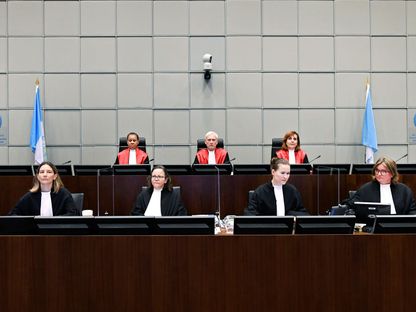 جلسة النطق بالحكم في قضية اغتيال رئيس الوزراء اللبناني السابق رفيق الحريري - REUTERS