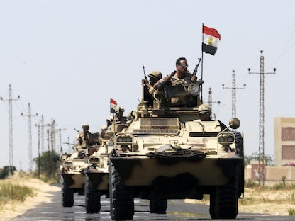 قوات من الجيش المصري في شمال سيناء (صورة أرشيفية)  - REUTERS
