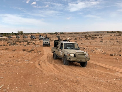 قوات ليبية في منطقة أبو قرين وسط ليبيا - 15 سبتمبر 2020 - REUTERS