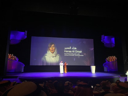جانب من حفل افتتاح الدورة الثامنة لمهرجان الأفلام السعودية- 2 يونيو 2022 - Twitter/@SA_FilmFestival