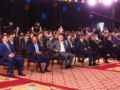 عدد من مسؤولي الشركة المتحدة للخدمات الإعلامية خلال مؤتمر صحفي بالقاهرة. 29 مايو 2021. - egypttoday.com