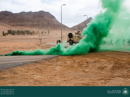 اختتام مناورات "تبوك 5" بين القوات البرية السعودية والمصرية