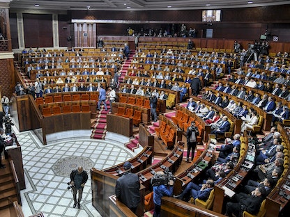 جلسة للبرلمان المغربي في الرباط - 23 يناير 2023 - AFP