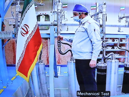 منشأة نطنز لتخصيب اليورانيوم في إيران، 10 أبريل 2021 - AFP