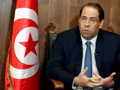 رئيس الوزراء التونسي السابق يوسف الشاهد خلال مقابلة مع رويترز في تونس العاصمة. 29 أغسطس 2019 - REUTERS
