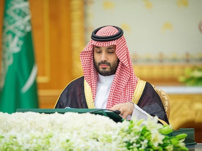 ولي العهد السعودي الأمير محمد بن سلمان خلال رئاسته اجتماع مجلس الوزراء، الرياض، السعودية، 25 أكتوبر 2022. - وكالة الأنباء السعودية "واس"