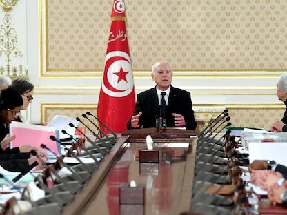الرئيس التونسي قيس سعيد يشرف على اجتماع سابق لمجلس الوزراء - @TnPresidency