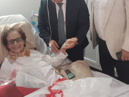 جميلة بوحيرد تتلقى العلاج داخل مستشفى في الجزائر. 13 سبتمبر 2023 - Ministry of Moudjahidine and Right Holders